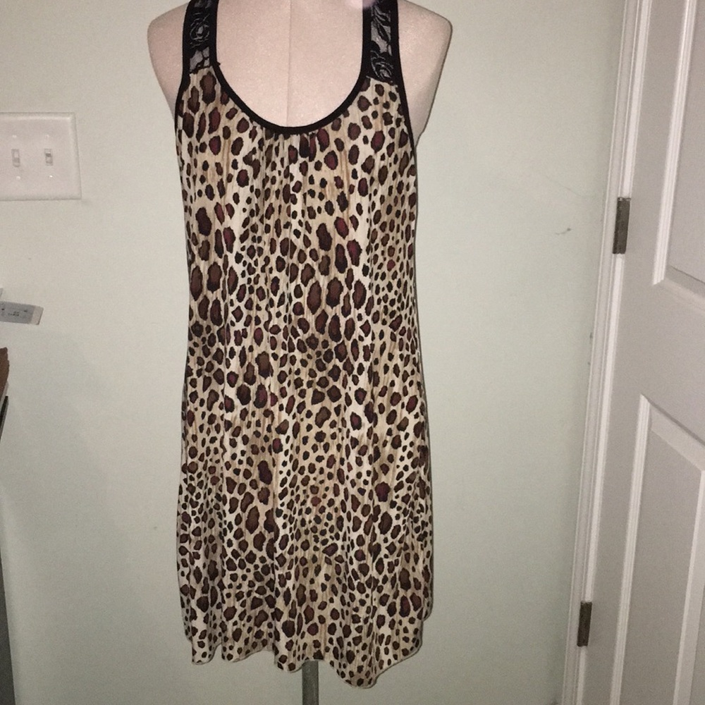 A printed night gown